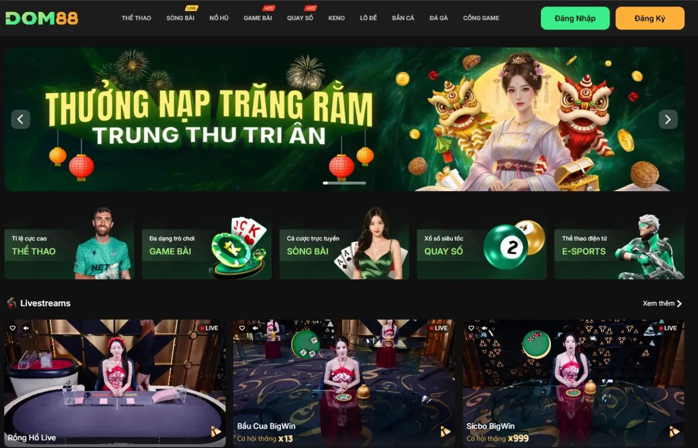 Game bài đổi thưởng dom88